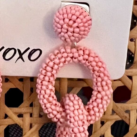 Banana Republic Beaded Chain Hoop Earrings - Picture 3 of 4